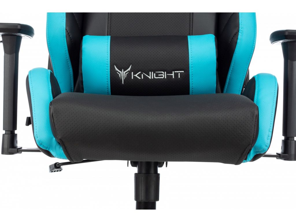 Игровое (геймерское) кресло Knight Thunder 5X (черный/голубой)