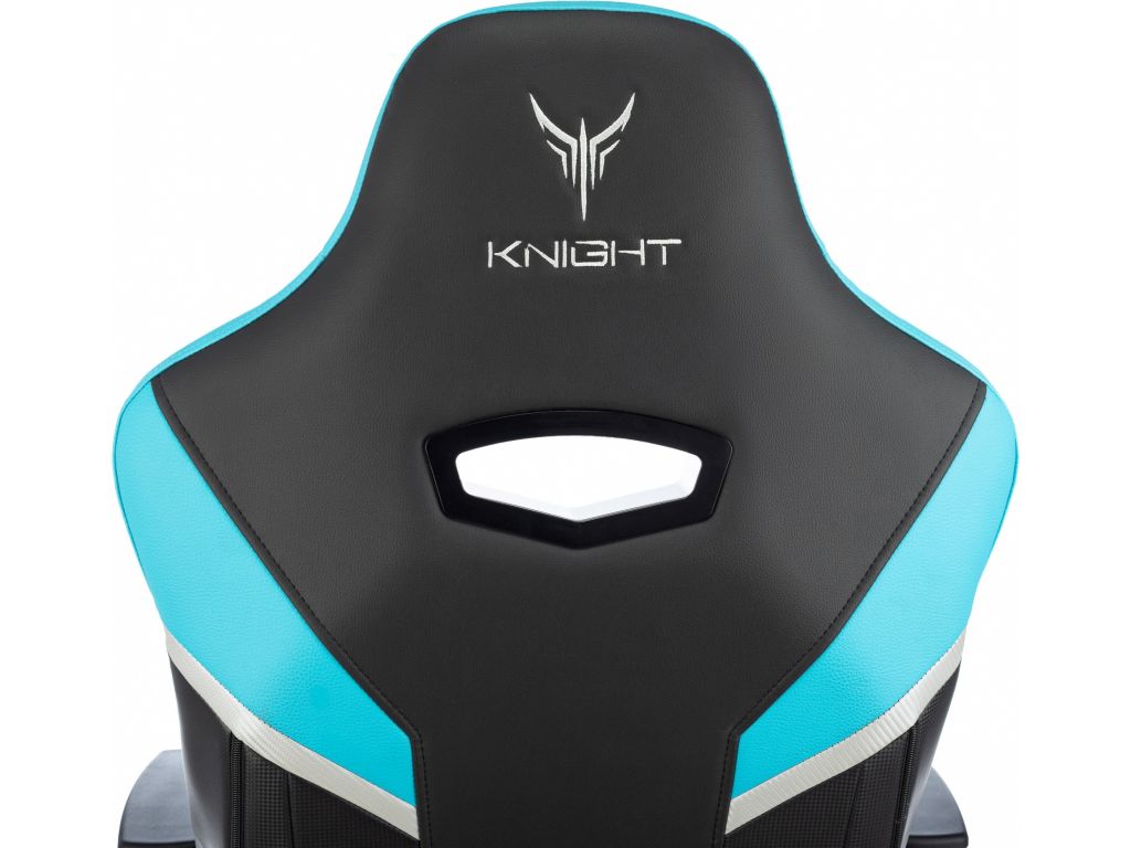 Игровое (геймерское) кресло Knight Thunder 5X (черный/голубой)
