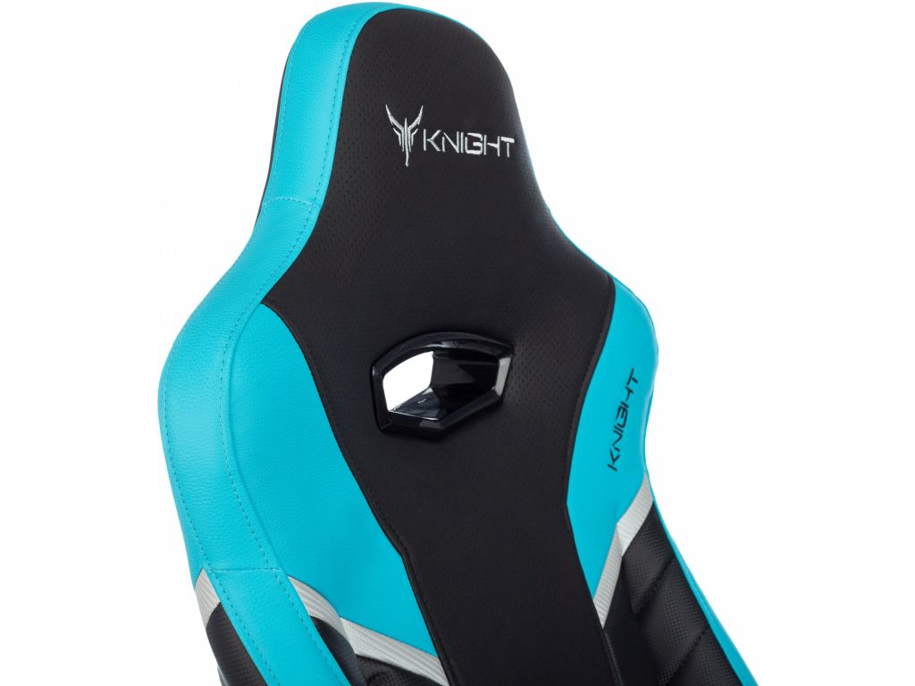 Игровое (геймерское) кресло Knight Thunder 5X (черный/голубой)