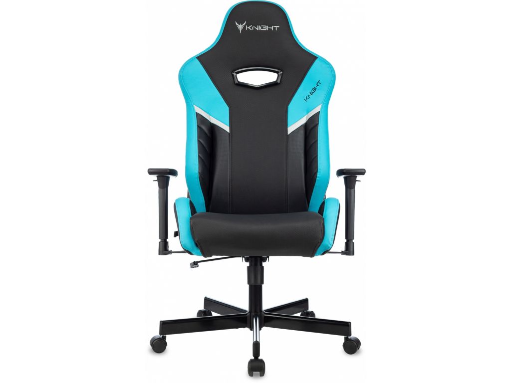 Игровое (геймерское) кресло Knight Thunder 5X (черный/голубой)