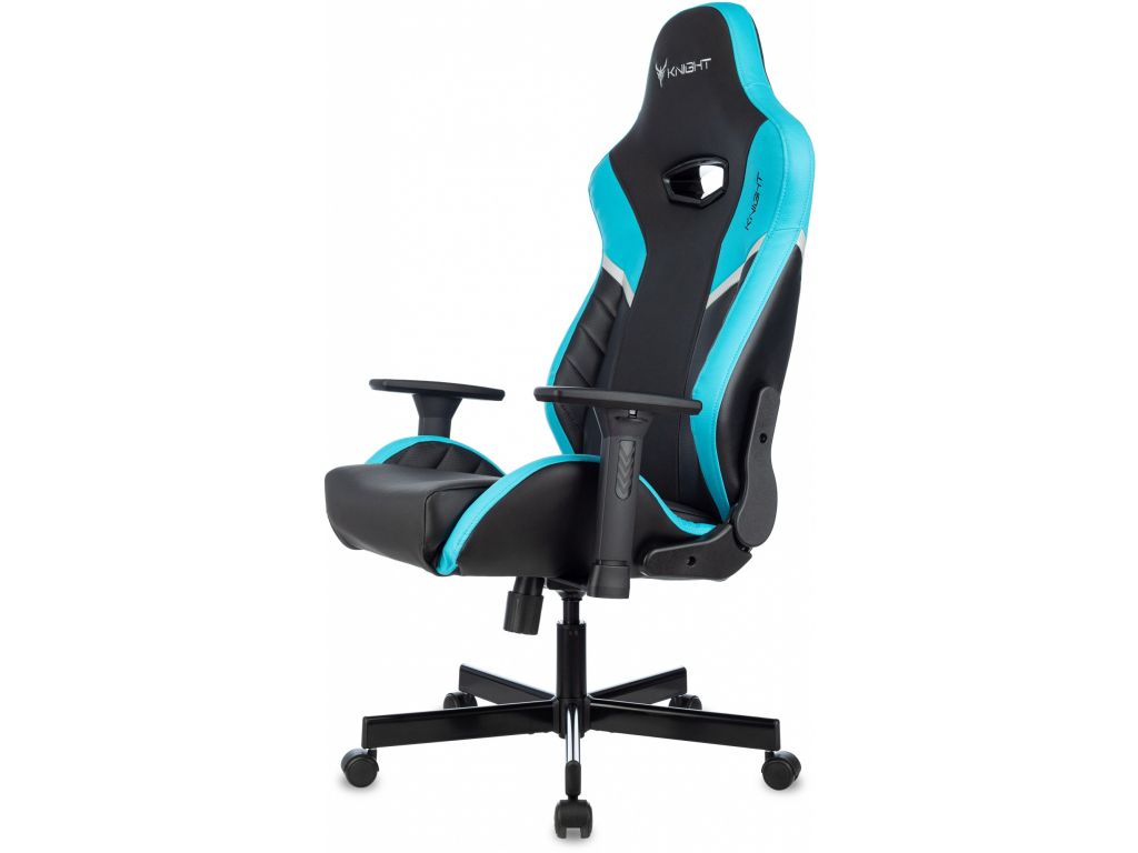 Игровое (геймерское) кресло Knight Thunder 5X (черный/голубой)