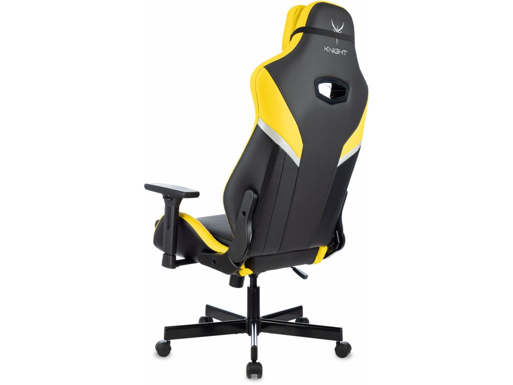 Игровое (геймерское) кресло Knight Thunder 5X (черный/желтый)