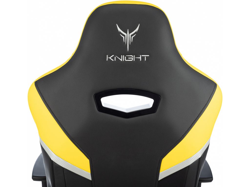 Игровое (геймерское) кресло Knight Thunder 5X (черный/желтый)