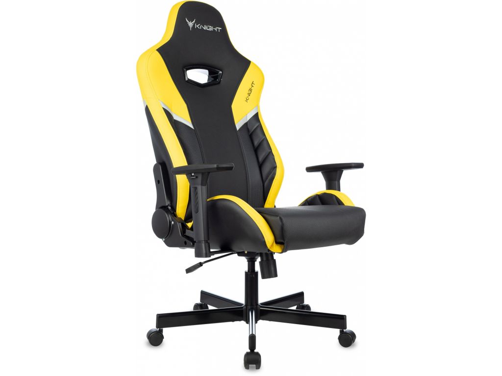 Игровое (геймерское) кресло Knight Thunder 5X (черный/желтый)