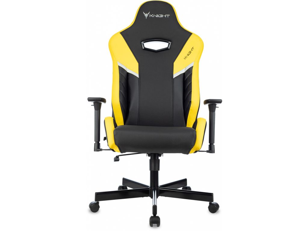 Игровое (геймерское) кресло Knight Thunder 5X (черный/желтый)