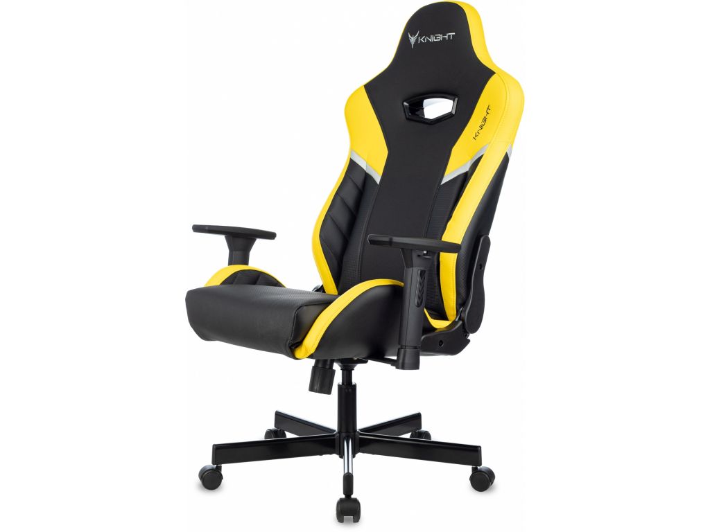 Игровое (геймерское) кресло Knight Thunder 5X (черный/желтый)