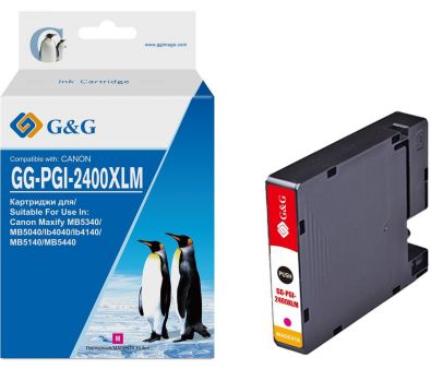   G&G GG-PGI-2400XLM PGI-2400XL M  (20.4)  Canon MAXIFY iB4040/ 5040/ 5340