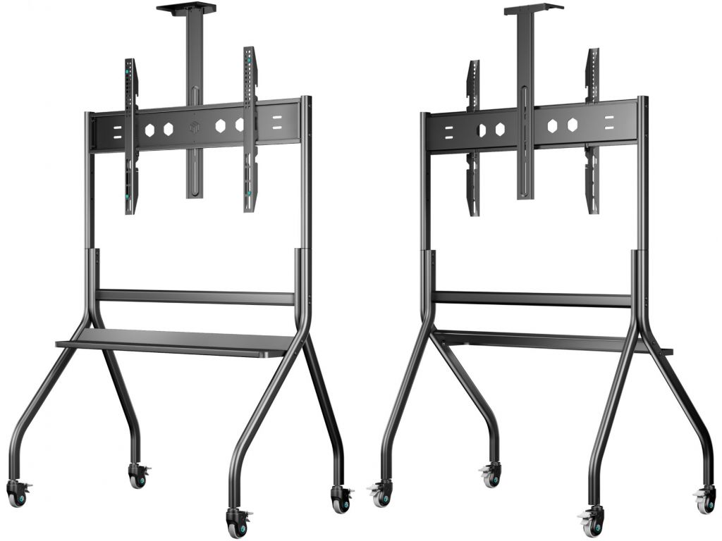 Подставка для телевизора Onkron TS2080 черный 60"-120" макс.150кг напольный мобильный