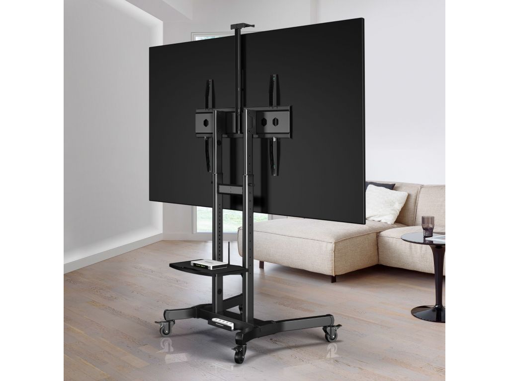 Подставка для телевизора Onkron TS1891 черный 50"-90" макс.100кг напольный мобильный
