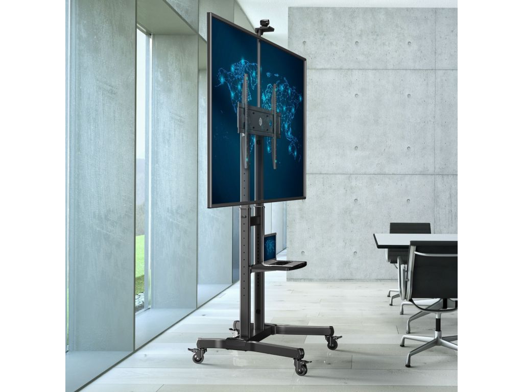 Подставка для телевизора Onkron TS1891 черный 50"-90" макс.100кг напольный мобильный