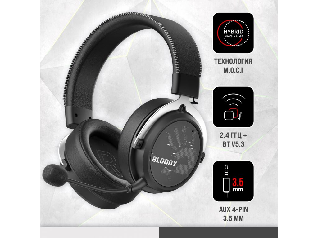 Наушники A4Tech Bloody MR590 Sports (черный)