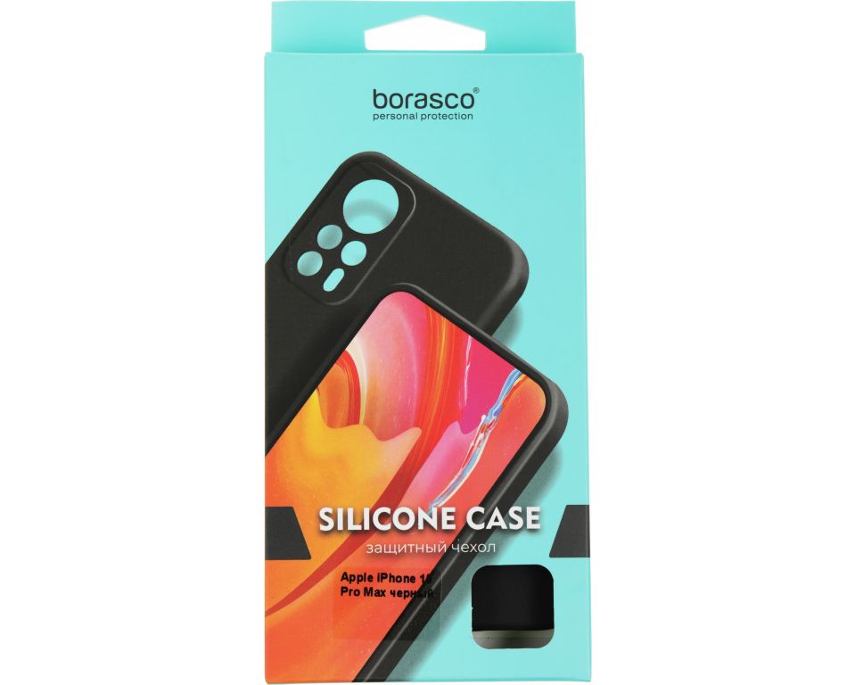 Чехол (клип-кейс) BoraSCO для Apple iPhone 15 Pro Max черный (72415)