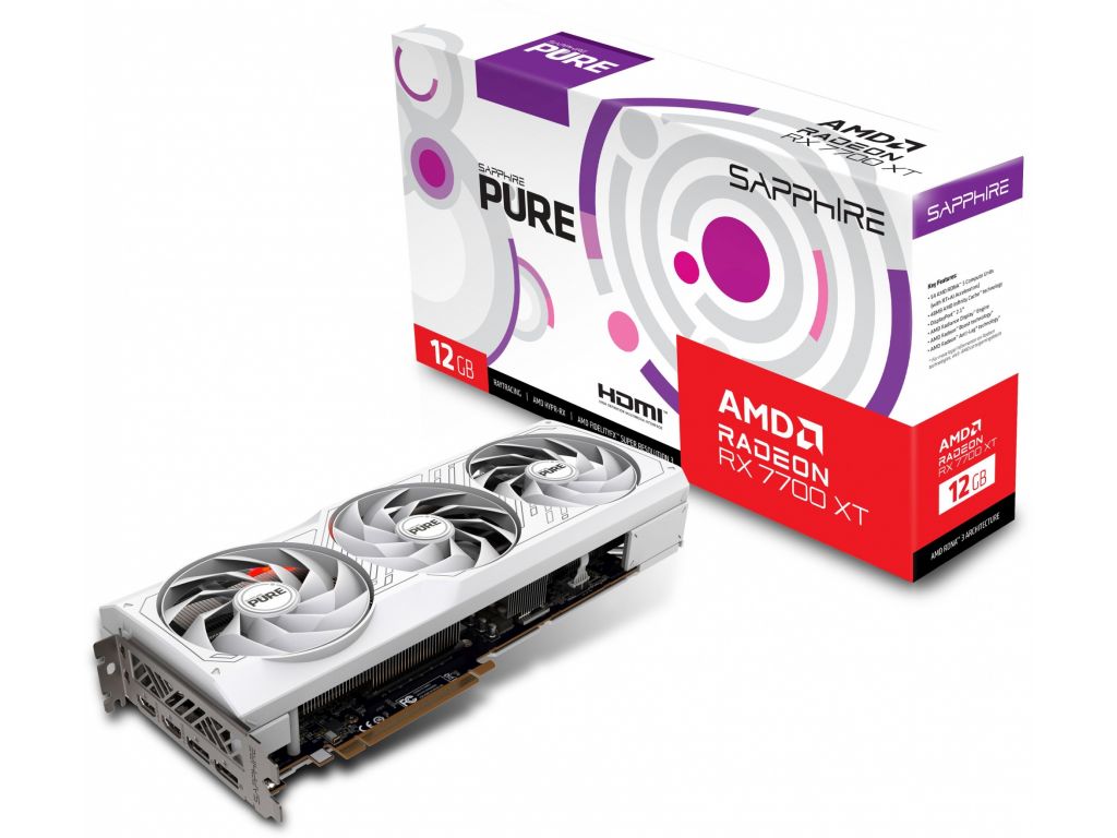 Видеокарта Sapphire PURE AMD Radeon RX 7700XT 11335-03-20G