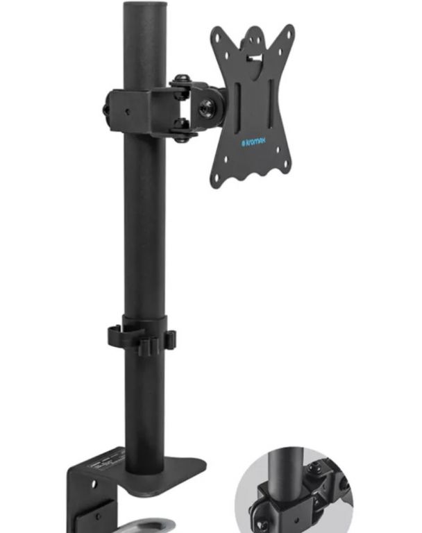Кронштейн для мониторов Kromax CASPER-505 черный 10"-34" макс.10кг настольный поворот и наклон