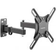 Кронштейн для телевизора Kromax CORBEL-5 черный 15"-42" макс.25кг настенный поворот и наклон