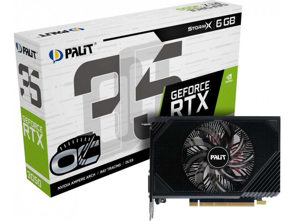 Видеокарта Palit GeForce RTX 3050 StormX OC 6GB NE63050S18JE-1070F