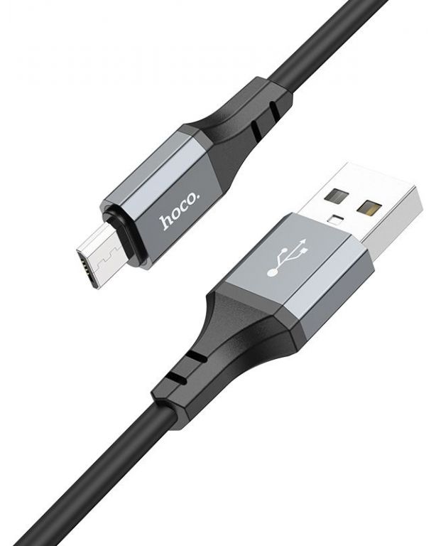 Кабель Hoco X86 Micro Spear X86 MICRO USB (m)-micro USB (m) 1м черный коробка