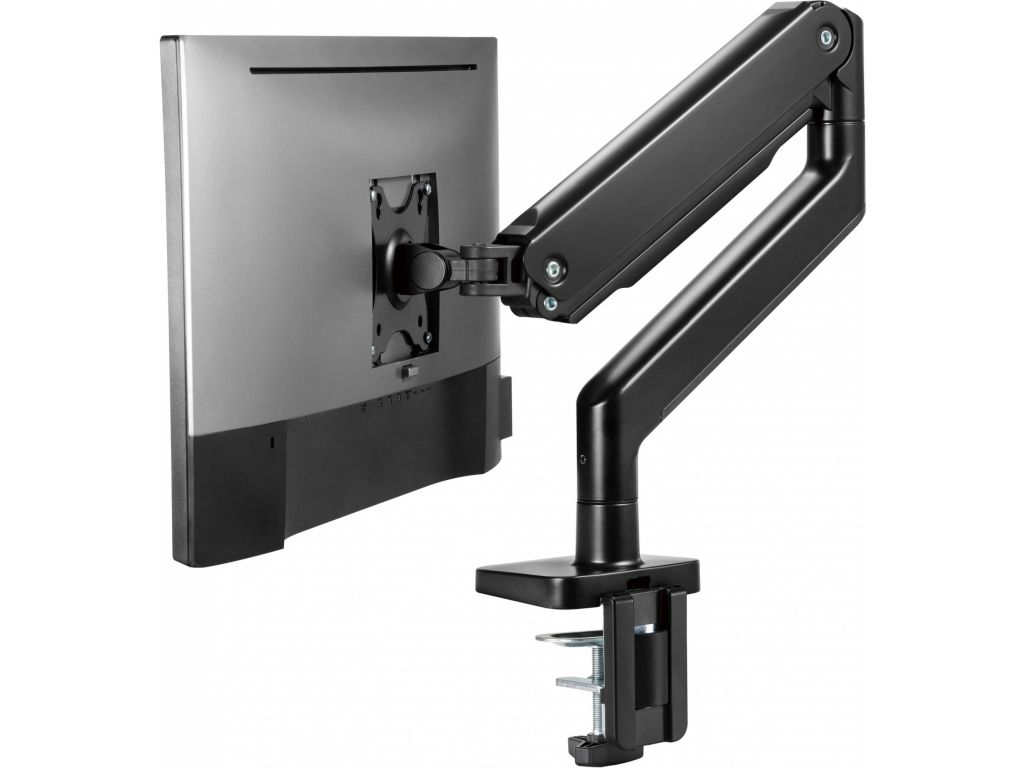 Кронштейн для мониторов Ultramounts UM730 черный 17"-45" макс.16кг крепление к столешнице поворот и наклон