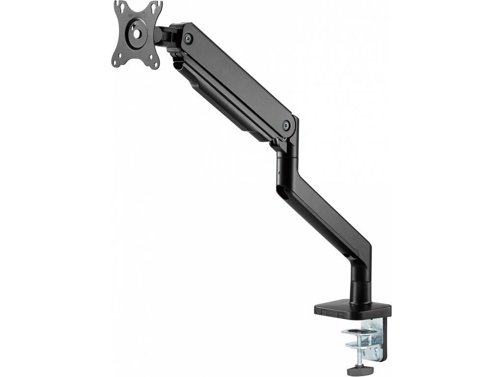 Кронштейн для мониторов Ultramounts UM730 черный 17"-45" макс.16кг крепление к столешнице поворот и наклон