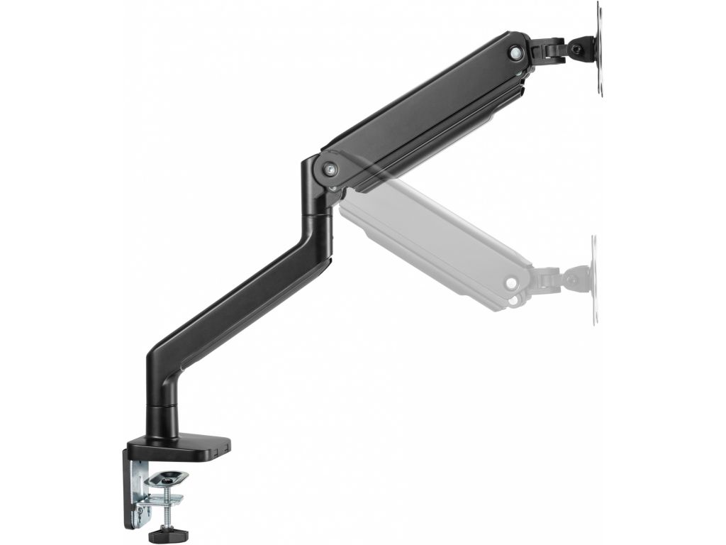 Кронштейн для мониторов Ultramounts UM730 черный 17"-45" макс.16кг крепление к столешнице поворот и наклон