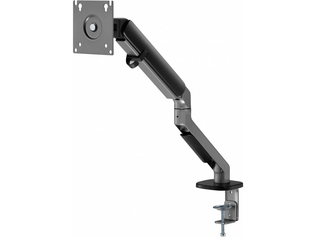 Кронштейн для мониторов Ultramounts UM734BL серый/черный 17"-27" макс.7кг крепление к столешнице поворот и наклон