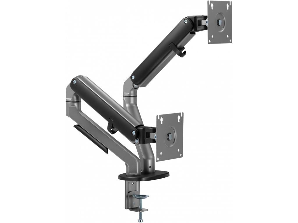 Кронштейн для мониторов Ultramounts UM735BL черный/серый 17"-27" макс.7кг крепление к столешнице поворот и наклон