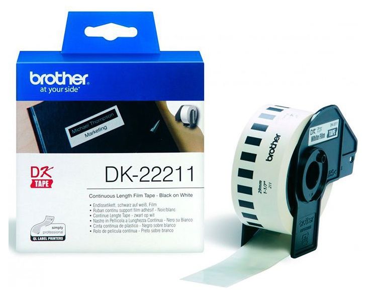 Наклейки адресные Brother DK22211 62mm 15.2m