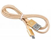Кабель USB2.0 Buro Reversible Braided USB A (m)/micro USB B (m) 1м (BHP MICROUSB 1M BRAIDED)