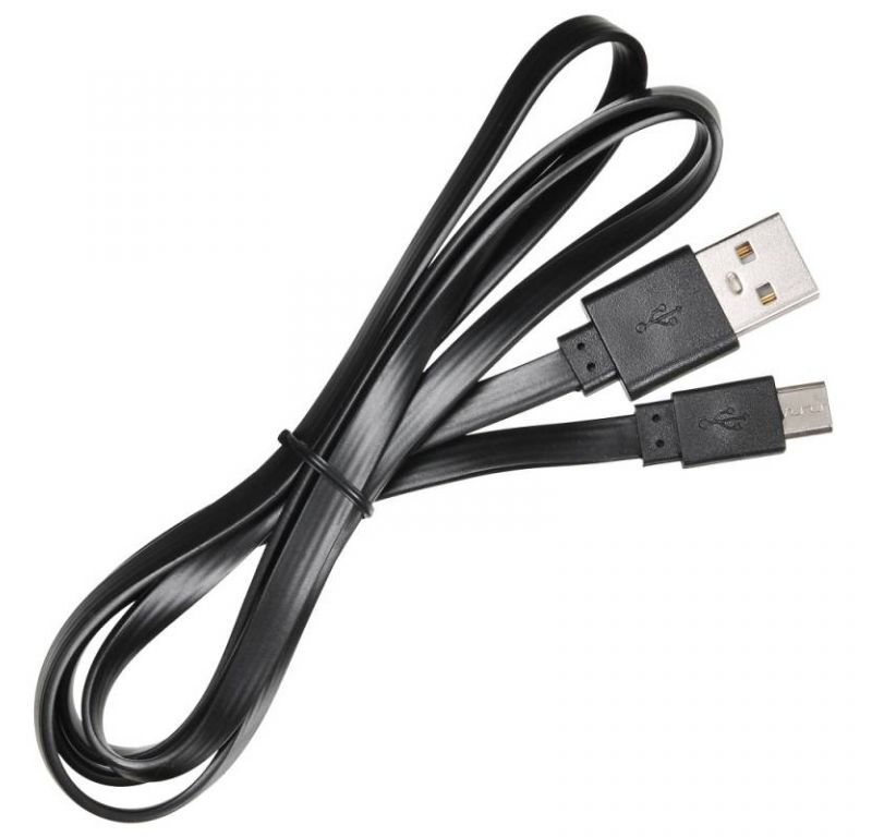Кабель USB2.0 Buro USB A (m)/microUSB (m) 1м (BHP MICROUSB 1M FLAT) черный