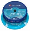 CD-R  Verbatim 700Mb Verbatim DL Extra Protection 52x CakeBox 25 . 043432