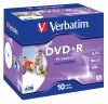  DVD+R Verbatim 4.7Gb 16x Jewel case (10) Printable (43508)