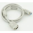 Кабель VGA Premium 15M/15F 1.8м удлинитель. Тройной экран, ферритовые кольца