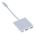 Переходник Buro USB Type-C (m) HDMI (f) USB Type-C (f) USB 3.0 A(f) 0.1м