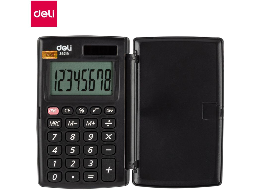 Калькулятор карманный Deli E39219 серый 8-разр.