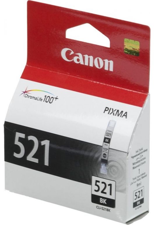 Картридж струйный Canon CLI-521BK 2933B004 черный для Canon iP3600/4600/MP540/620/630/980