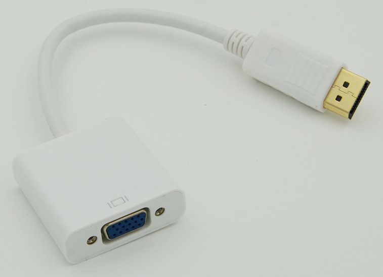 Переходник Display port (male) to VGA (female)