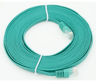 - Flat cat5E molded 5  RJ-45 (m)-RJ-45 (m)