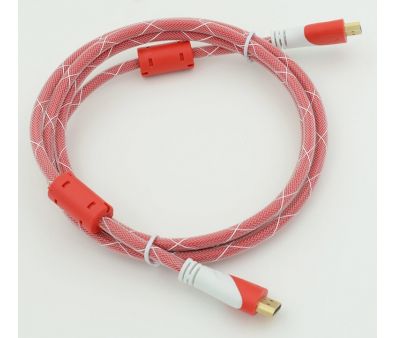  HDMI Ver.1.4 Red jack HDMI(19pin)/HDMI(19pin) (1.8) .  