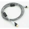 Кабель HDMI Ver.1.4 Black jack HDMI(19pin)/HDMI(19pin) (1.8м) феррит.кольца Позолоченные контакты