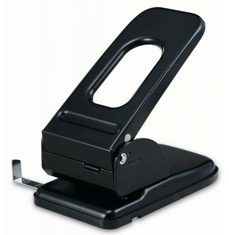Дырокол Kw-Trio Heavy Duty 967 макс.:70лист. металл черный отв.:2 с линейкой