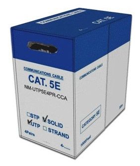   Lanmaster NM-UTP5E4PR-CCA .5 U/UTP   4X2 PVC  305 