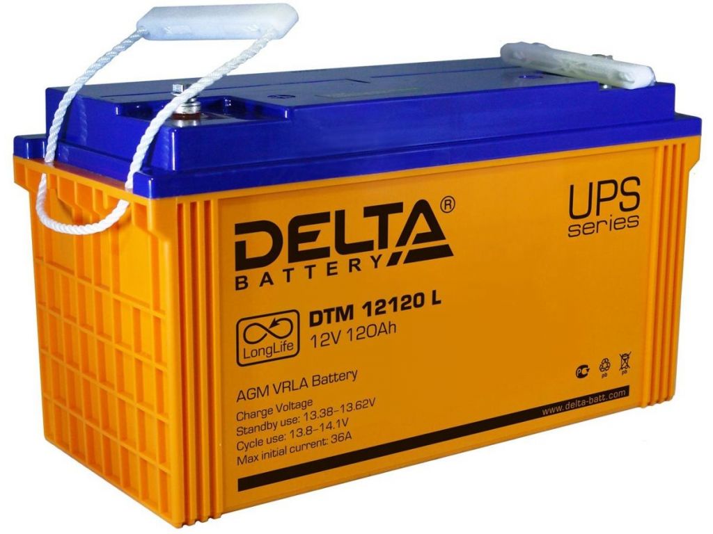 Аккумулятор для ИБП Delta DTM 12120 L (12В/120 А·ч)