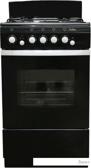 Кухонная плита De luxe 5040.36Г (Щ) (черная)