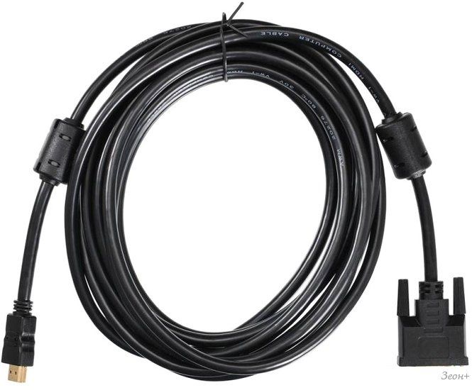 Кабель Buro HDMI-19M-DVI-D-5M