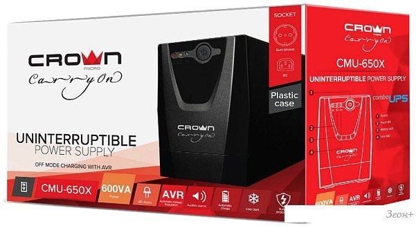 Источник бесперебойного питания CrownMicro CMU-650X