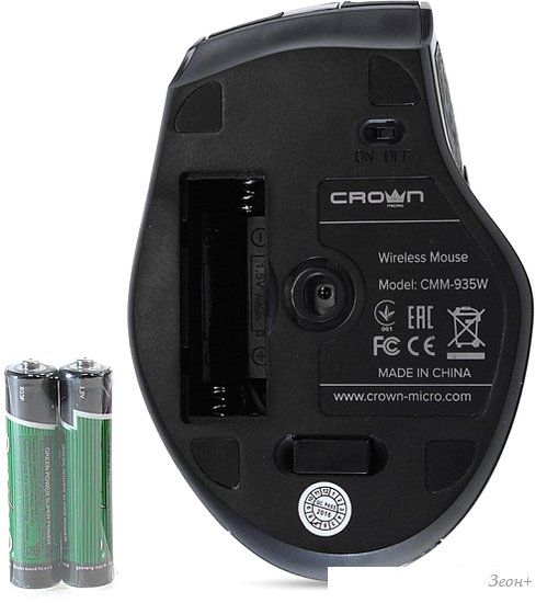 Мышь CrownMicro CMM-935 W Black