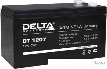 Аккумулятор для ИБП Delta DT 1207 (12В/7 А·ч)