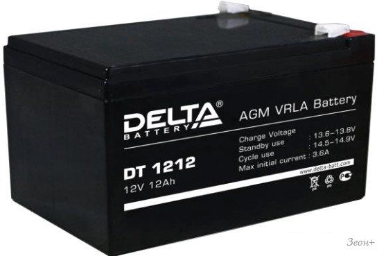 Аккумулятор для ИБП Delta DT 1212 (12В/12 А·ч)