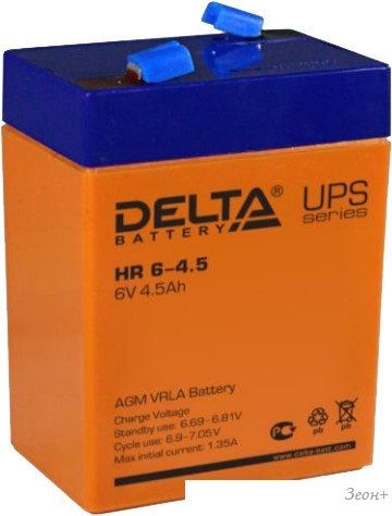 Аккумулятор для ИБП Delta HR 6-4.5 (6В/4.5 А·ч)