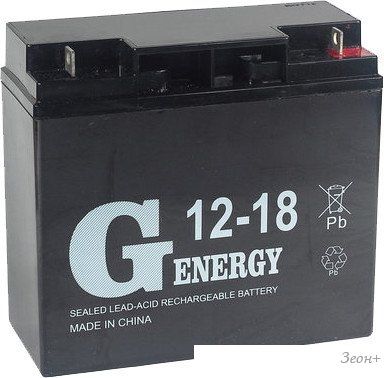 Аккумулятор для ИБП G-Energy 12-18 (12В/18 А·ч)